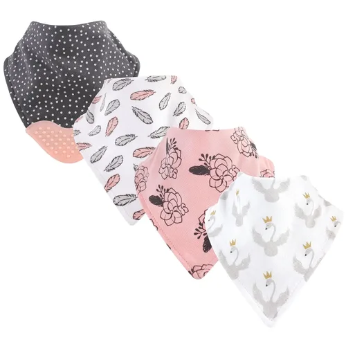 Vista 2 de Yoga Sprout Babero bandana con mordedor, alas, paquete de 4 Paquete de 4 alas