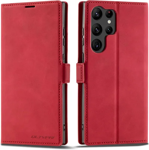 Vista 10 de QLTYPRI Funda tipo cartera para Samsung Galaxy S20 FE, 3 tarjeteros, color verde Funda de piel sintética de alta calidad, cierre magnético