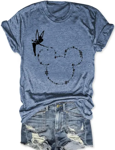 Vista 14 de Magic Kingdom Castle - Camisa de manga corta para mujer, estilo bohemio