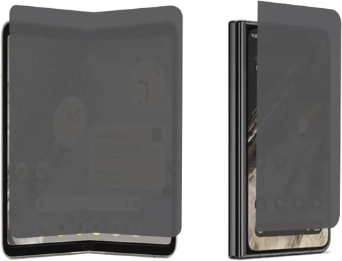 Vista 9 de Paquete de 2+2 protectores de pantalla mate de privacidad para Google Pixel 9 Pro Fold, antiespías, 1 unidad exterior + 1 película suave interior, 2