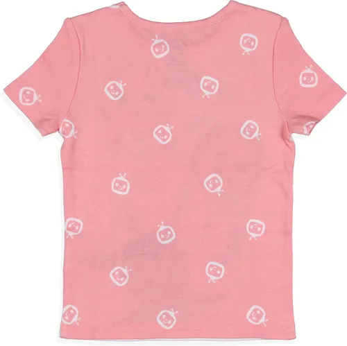 Vista 3 de Komar Kids CoComelon - Conjunto de pijama de manga corta con pantalones cortos para niñas pequeñas