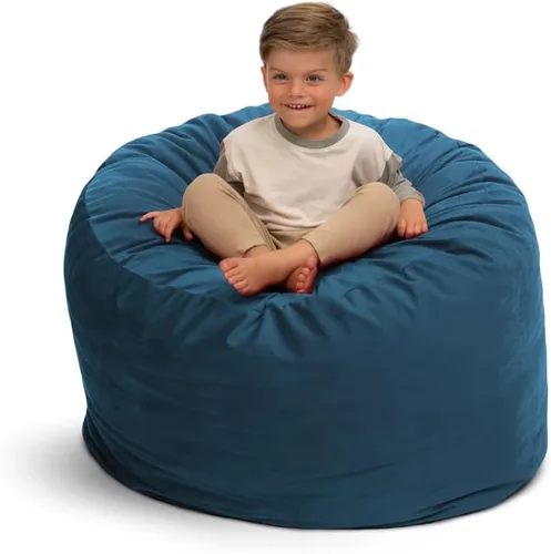 Vista 12 de ULTIMATE SACK Puf de gran tamaño de 3 pies para adultos, funda de piel