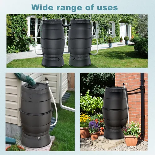 Vista 3 de SQUEEZE master Soporte para barril de recolección de agua de lluvia de 50 galones