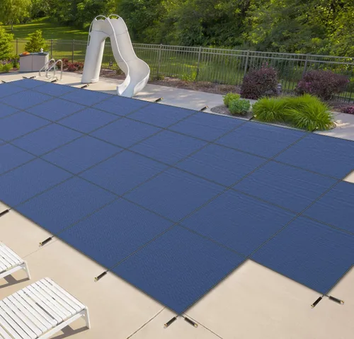 Vista 17 de iCOVER - Cubierta de seguridad para piscina interior, 16 x 32 pies, cubierta de seguridad rectangular para piscinas interiores, cubierta de piscina
