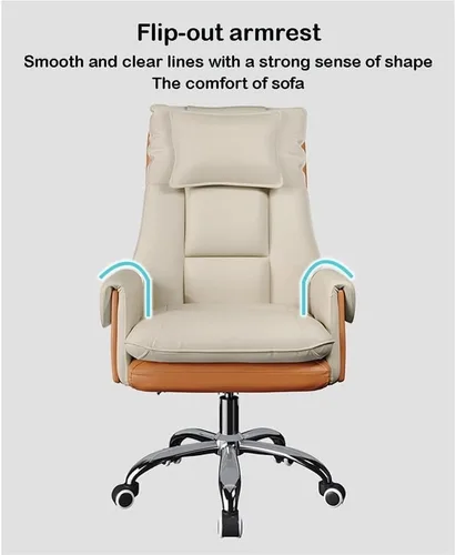 Vista 5 de High Back Computer Gaming Chair with Footrest Lumbar Backrest Design Executive Swivel Office Desk Chairs for Conference Room Living Bedroom