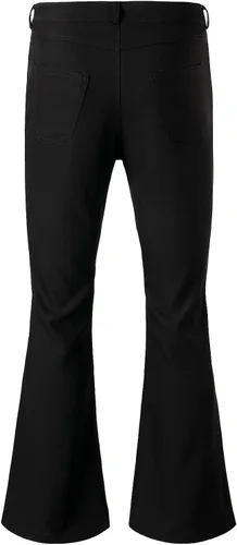 Vista 2 de JOGAL Pantalones acampanados para hombre, trajes de discoteca de los años 70, pantalones acampanados retro ajustados