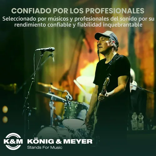 Vista 5 de K & M Soporte para micrófono con brazo telescópico