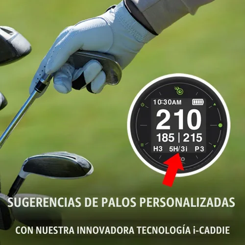 Vista 4 de Reloj GPS para golf Izzo Swami con sugerencias personalizadas de palos