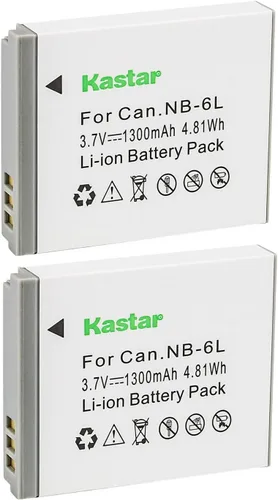 Vista 4 de Kastar Paquete de 1 batería NB-6L de 3,7 V 1300 mAh de repuesto para Canon PowerShot SX260 HS, PowerShot SX270 HS, PowerShot SX280 HS, PowerShot