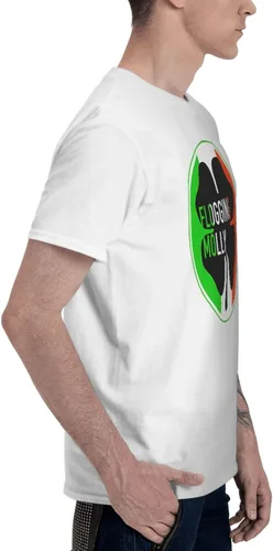 Vista 4 de Men's Cotton T Shirts Casual Camping Short Sleeve Full Season Tee
