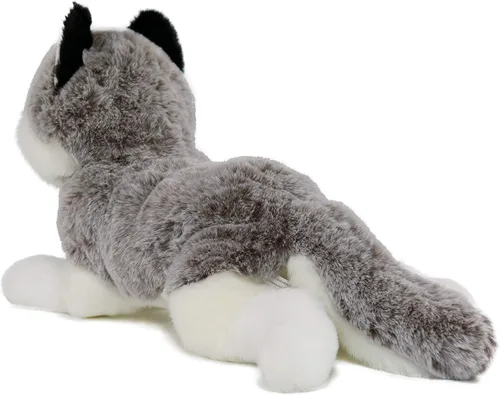 Vista 4 de Ice King Bear Peluche realista de Husky siberiano, juguete de peluche, 13 pulgadas de longitud (original)