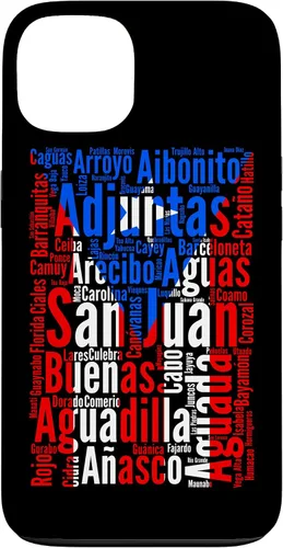 Vista 7 de Funda para iPhone 17, diseño de ciudades puertorriqueñas, bandera de Puerto Rico, Boricua