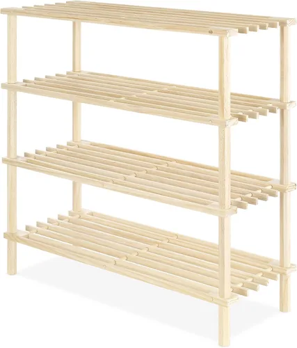 Vista 4 de Estantería Whitmor de madera con 2 niveles
