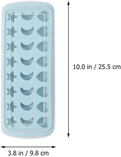 Vista 4 de OSALADI Molde de silicona para cubitos de hielo de 24 cavidades, moldes de chocolate en forma de estrella, molde de jabón, moldes para hornear