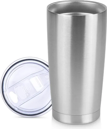 Vista 25 de Vaso Térmico de 20 oz de Acero Inoxidable Vasos Térmicos a Granel con Tapa Aislamiento de Doble Pared Tazas de Café Térmicas para Bebidas Calientes