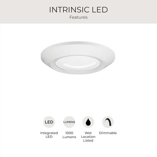 Vista 11 de Progress Lighting luz LED de montaje en superficie de 14 cm, colección Intrinsic, color blanco, P810012-028-30