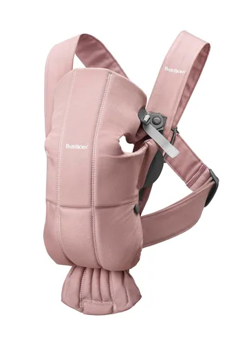 Vista 20 de BabyBjörn Portabebés Mini, gris claro, jersey 3D Portabebés (7-25 libras), ergonómico, fácil de usar