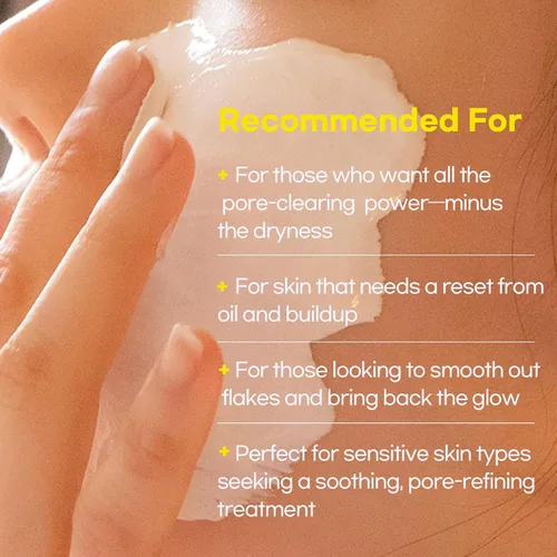 Vista 3 de Mascarilla de arcilla con vitamina C, mascarilla hidratante e iluminadora, arcilla natural fermentada, caolín y BHA, mandarina verde reciclada, 2.8