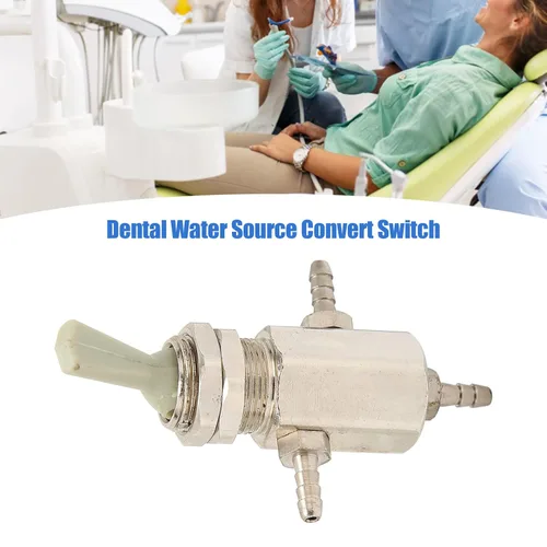 Vista 4 de Válvula de interruptor dental de 0.118 in, convertidor de palanca de fuente de agua de silla profesional para conversión de dentistas, piezas
