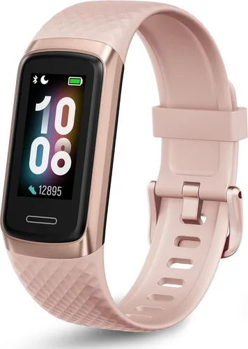 Vista 11 de OCTANDRA Active 2 VeryFit Fitness Tracker Ritmo cardíaco SpO2 Saturación de oxígeno en sangre Monitor de sueño Pantalla de 1.05 pulgadas, contador