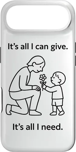 Vista 27 de Child Giving Flower to Parent Minimal Symbolic Love Design Case for iPhone 16
