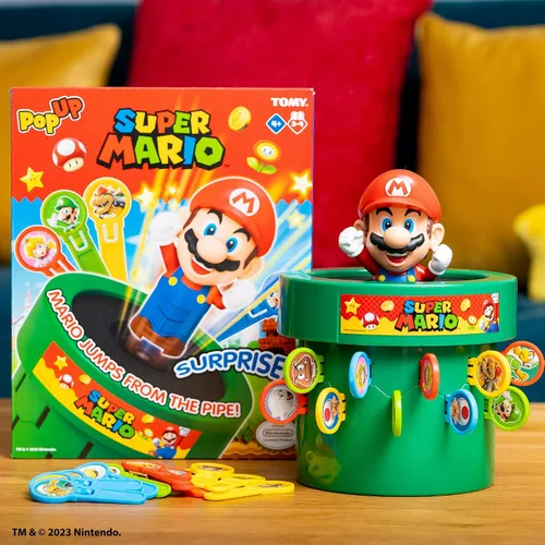 Vista 7 de TOMY Juego de acción familiar Pop Up Super Mario - 2-4 jugadores - A partir