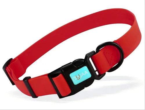 Vista 16 de Collares de perro impermeables, fácil de limpiar, collares ajustables para perros pequeños, medianos y grandes (negro, M)