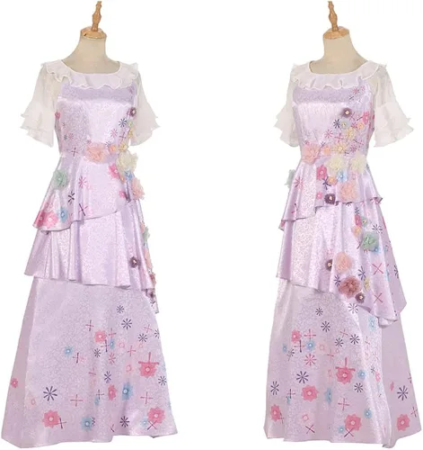 Vista 2 de Mirabel - Vestido para adultos disfraz de Isabella disfraz para mujer trajes de Halloween