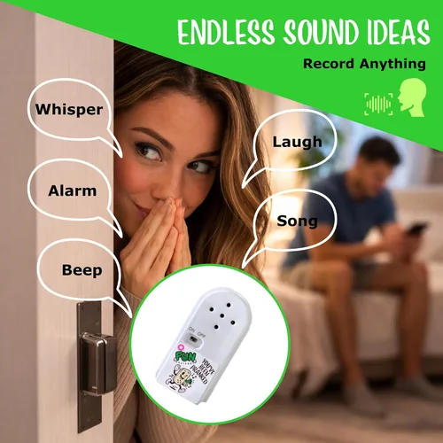 Vista 12 de FUN delivery Annoise Broma de broma de sonido molesto grabable oculto broma broma