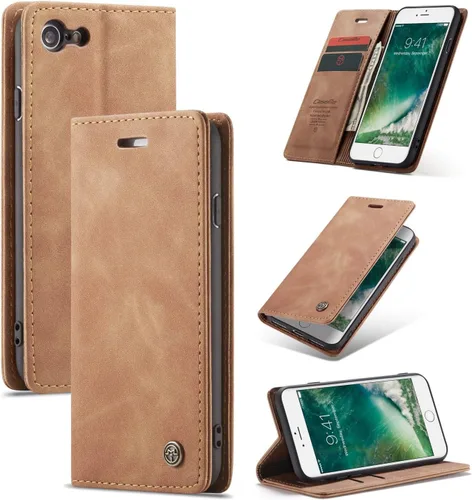 Vista 13 de SINIANL Funda para iPhone 7/8 Plus, Funda de cuero tipo billetera con tarjetero Cierre magnético Kickstand a prueba de golpes Fundas protectoras