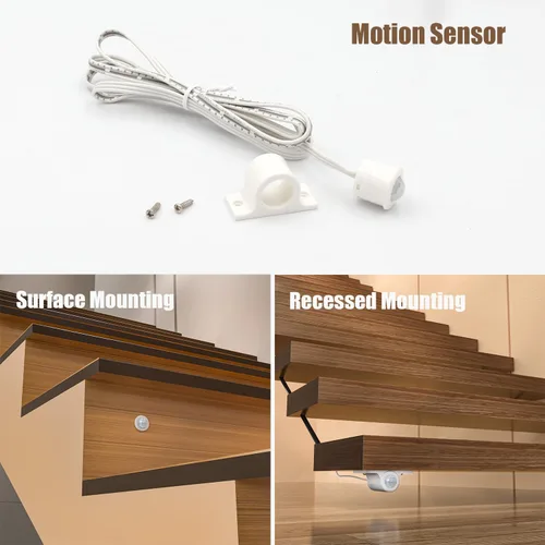 Vista 9 de Kit de Iluminación LED para Escaleras Activado por Movimiento con Sensor de Luz Diurna SSL-5616, Soporta hasta 16 Escalones × Tiras de Luces LED COB
