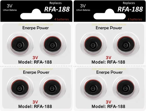 Vista 6 de RFA-188 Baterías de repuesto de alta capacidad compatibles con collares PetSafe, paquete de 8