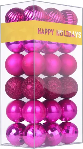 Vista 174 de Esferas pequeñas de Navidad de bronce y dorado de 1.6 pulgadas, adornos para decoración de árbol de Navidad, bolas colgantes inastillables