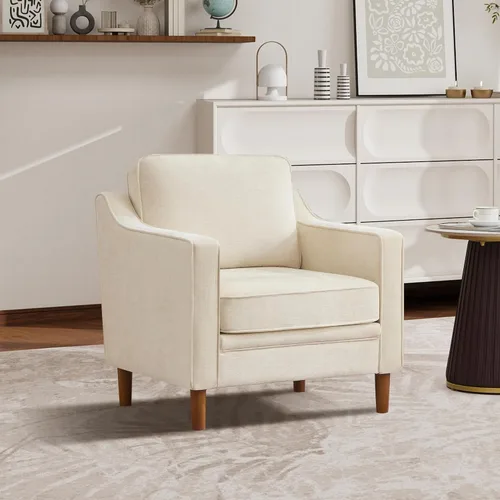 Vista 11 de Kingfun Sofá en Forma de L de 88", Sofá Seccional de Chenilla, Sofás Modernos de Mediados de Siglo con Marco de Madera Maciza para Sala de Estar