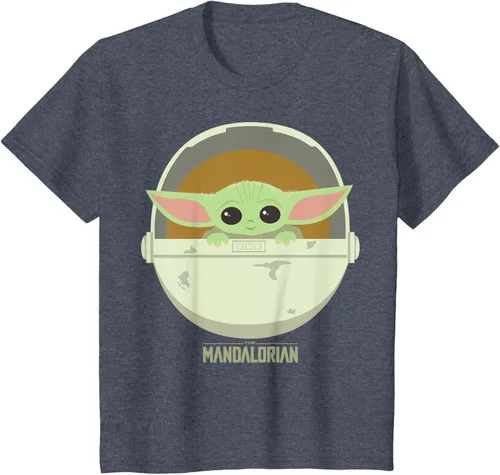 Vista 15 de Star Wars The Mandalorian The Child Bassinet - Camiseta con retrato Negro