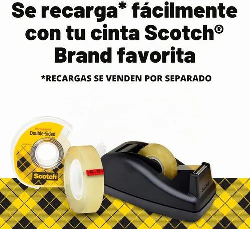 Vista 7 de Scotch Cinta de doble cara con dispensador de cinta, 0.50 pulgadas x 900