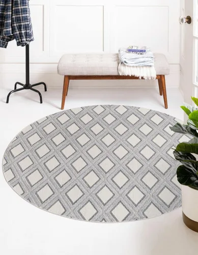 Vista 10 de Unique Loom Arlo Collection - Alfombra Derek (rectangular, 2 pies 0 pulgadas x 3 pies 0 pulgadas, carbón/marfil)