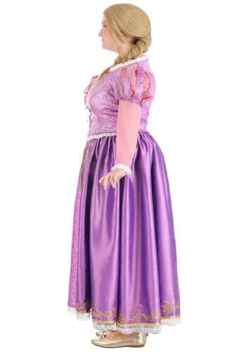 Vista 9 de Disfraz Premium de Rapunzel para Mujer Talla Plus Multicolor