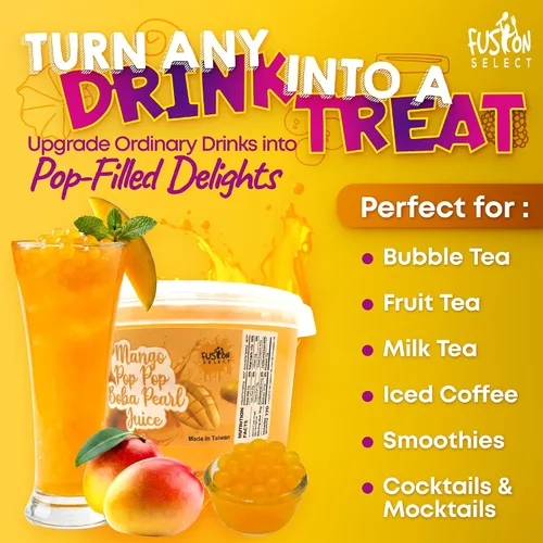 Vista 12 de Fusion Select - Perlas boba explosiva para aderezar té frutal