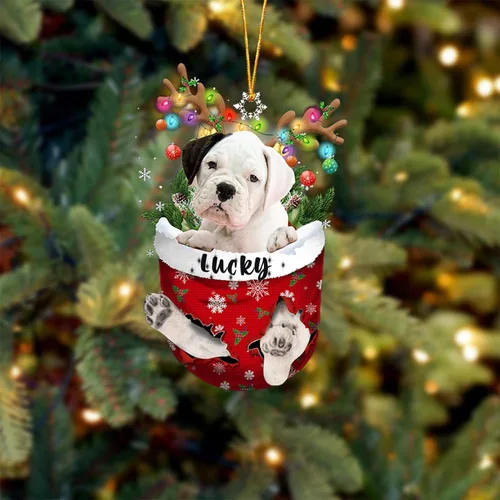 Vista 138 de Adorno de Navidad personalizado para perro Airedale Terrier en bolsillo de nieve, adorno para árbol de Navidad, idea de regalo para amantes