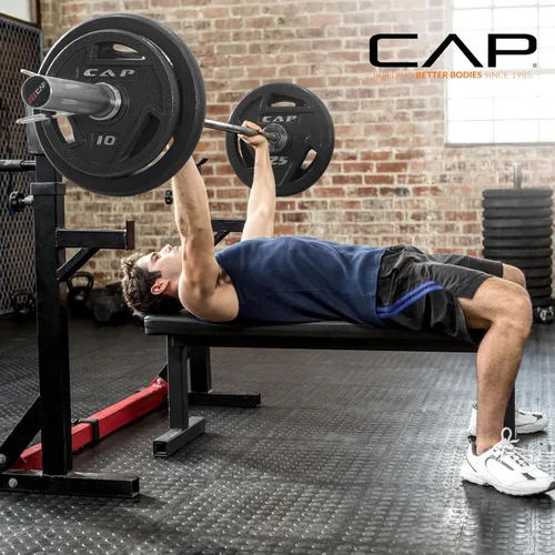 Vista 5 de CAP Barbell 2-Inch Olympic Cast Iron Plate Weight Set 75-285 lbs Multiple Options