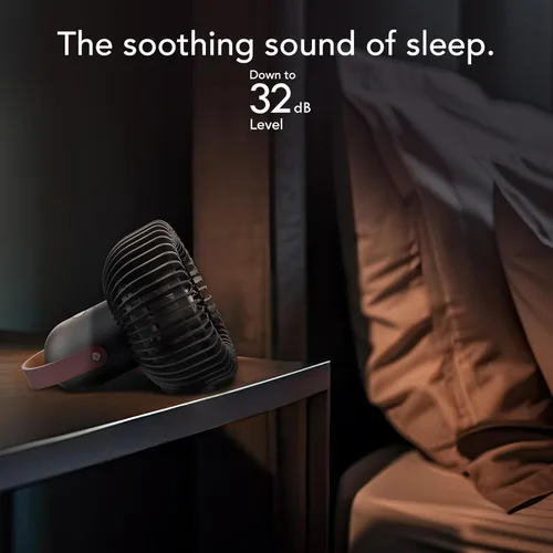 Vista 5 de Vornado FLY MOVE Ventilador recargable de mano, hasta 17 horas de duración de la batería en baja, 3 ajustes de velocidad, huella mínima, pequeño