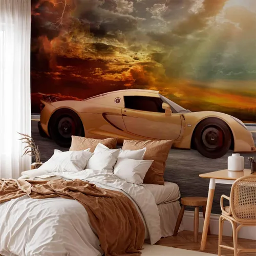 Vista 5 de artgeist Mural de pared Auto deportivo de 79 x 55 pulgadas, papel tapiz no tejido, decoración de pared, impresión fotográfica, diseño de imagen