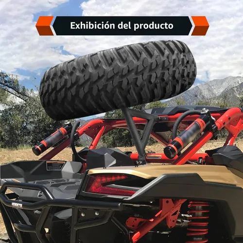 Vista 2 de WeiSen Soporte para neumáticos de repuesto para Can Am Maverick X3 2017