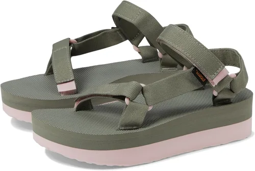 Vista 46 de Sandalia Teva de plataforma universal para mujer Balance Oliva Quemada
