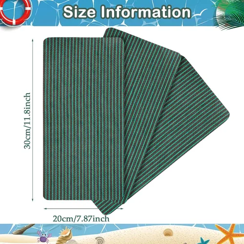 Vista 2 de Kit de parches para cubierta de seguridad para piscina, kit de reparación de cubierta de seguridad para piscina, parche autoadhesivo de malla verde