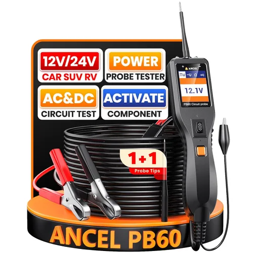 Vista 12 de PB600 Sonda de circuito de alimentación automotriz, buscador eléctrico Negro azabache
