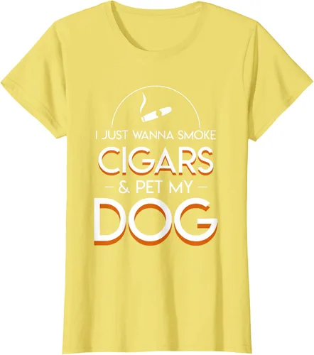 Vista 32 de Solo quiero fumar cigarros y mascotas a los amantes de los perros de mi perro, Negro, S
