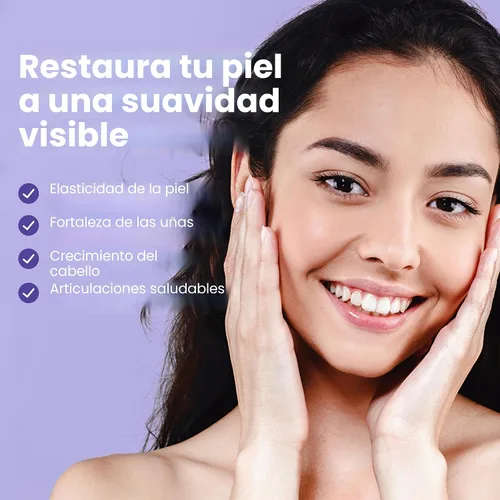 Vista 2 de Sanar Naturals Pastillas de colágeno con vitamina C, E - Apoya la salud del cabello, las uñas, la piel, las articulaciones y los huesos. Suplemento
