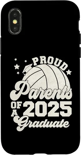 Vista 5 de iPhone 16 Parents of a 2025 Graduate Senior Graduation Volleyball Case